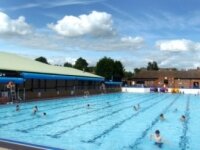 Open air pool marks return of summer